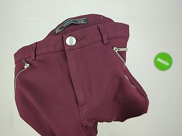 boho zara: Spodnie damskie Zara Trafaluc w kolorze bordowym. Model o dopasowanym — 5