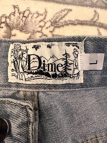 джинсовая двойка: Джинсы Dime, размер L. Широкие джинсы из плотного денима в — 1