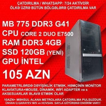 Videokartlar: ⭐TƏK KEYS - 105 AZN ⭐19” Yeni Monitorla dəst - 205 AZN