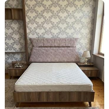 Yataq otağı mebel dəsti - Material: ağac teksturalı laminat/MDFlam lalafo.az -da Yataq otağı mebel dəsti - Material: ağac teksturalı laminat/MDFlam