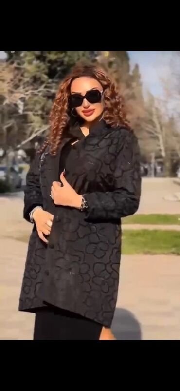 SİM-kartlar: Palto, 3XL (EU 46), 4XL (EU 48), 5XL (EU 50), rəng - Qara