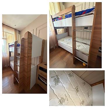 2 mertebe kravat: Svncİkimərtəbəli çarpayı satılır 280 azn.Embawod'dan alınıb.Matrasları — 1