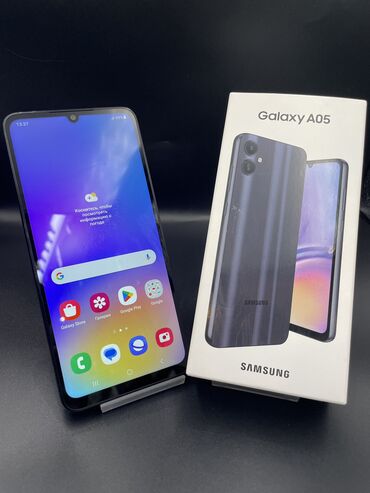 samsung a7 2018: Samsung Galaxy A05, Новый, 128 ГБ, цвет - Синий, 1 SIM, 2 SIM