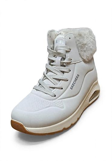 Skechers ženske zimske patike/čizme – visoki model - Boja: svetla/bež