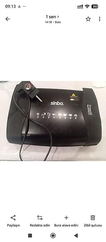 kabab manqal: Sinbo elektrik manqalı / kontakt gril - Brend: Sinbo - Növ — 2
