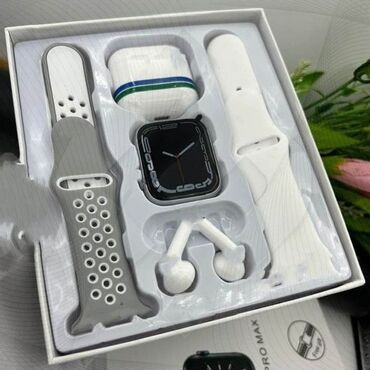 watch 8 ultra: Möhtəşəm dəst watch 8 ultra+ airpods+ 2 kardon kemer