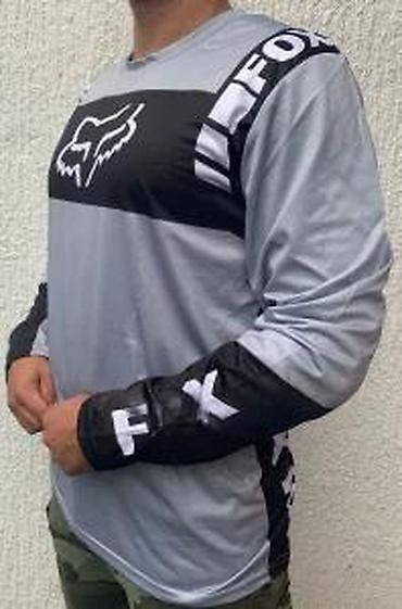 Sportska odeća: FOX dres sa dugim rukavima – sivi/ crni - Sportski dres za vožnju — 9