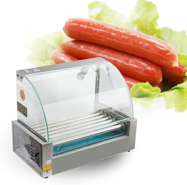 Kolbasa, sosiska aparatları: Hot dog sosis qizartma aparati Silndirlerin uzerine sosisleri duzerek
