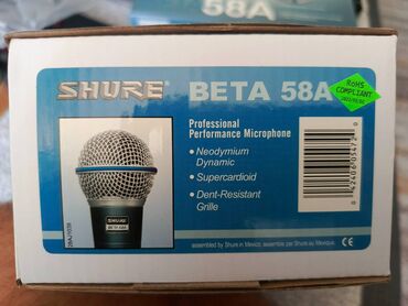 Mikrofoni: Shure Beta 58A dinamički vokalni mikrofon - Superkardioidna usmerena — 10
