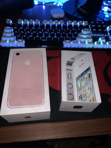 Apple iPhone: IPhone 7, Б/у, 32 ГБ, Rose Gold, Коробка