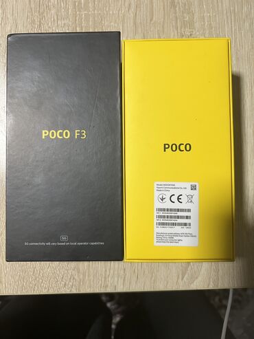 телефоо: Poco F3, Колдонулган, 128 ГБ, түсү - Күмүш, 2 SIM