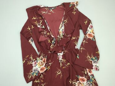 czerwona bluzki z różą: Overall, Boohoo, L (EU 40), condition - Very good