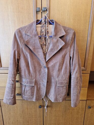 шерстяной пиджак женский: Пиджак, Классическая модель, Натуральная кожа, Германия, 4XL (EU 48)