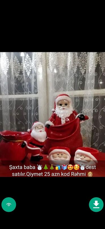 Yeni il ağacları: Yolkalar şaxda baba sekillerde qiymət məlumat qeyd olunub unvan Gence -da lalafo.az — 18 Yeni il ağacları: Yolkalar şaxda baba sekillerde qiymət məlumat qeyd olunub unvan Gence — 18