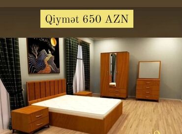 спальная мебель: 2 təknəfərlik çarpayı, Dolab, Termo, 2 tumba, Azərbaycan, Yeni