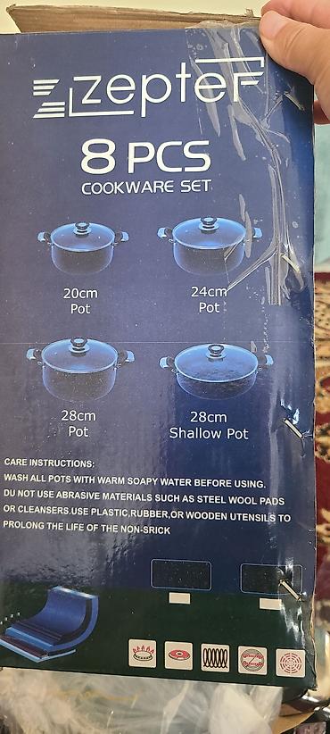 pot: Набор посуды Zeptef 8 PCS Состав: - Кастрюля 20 см с крышкой - — 2