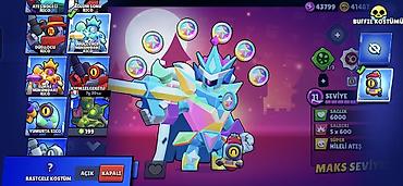 İncəsənət və kolleksiyalar: Brawl Stars hesabı. Hesabda şəkillərdə görünən əsas xüsusiyyətlər: - — 1