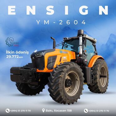 yük maşini: Ensign YX2604-M traktoru İlkin ödəniş cəmi 29772 AZN At gücü: 260 ✔