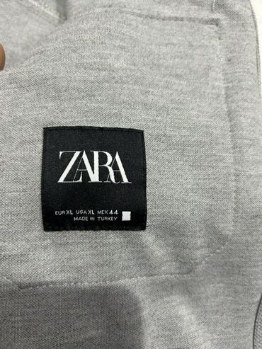 Мужская рубашка, Zara, XL (EU 42), цвет - Серый