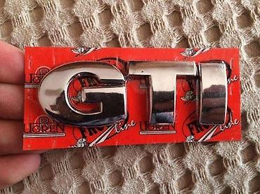 bronza za cunkove: NATPIS ZNAK GTI - METALNI - SIVI / HROM | Viber — 2