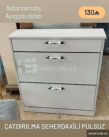 hidrofor su pompasi: Yeni, 4 qapılı, Ağ, Taxta Ayaqqabı dolabı — 7