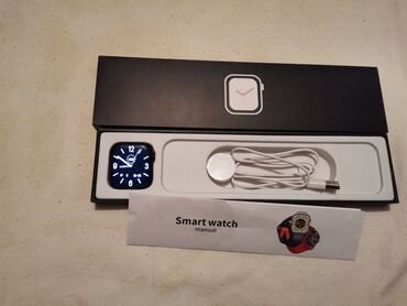 smart watch az: Yeni, Smart saat, Smart, Sensor ekran, rəng - Qara