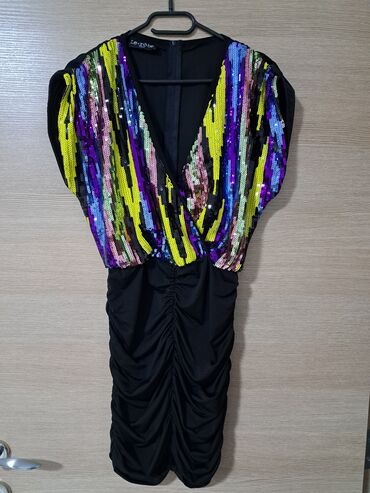 haljina s: S (EU 36), bоја - Šareno, Drugi stil, Kratkih rukava