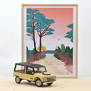 odece: 🚙 Citroën Méhari 4x4 1979 – Hoggar Beige – Norev (1:18) Norev Citroën — 1