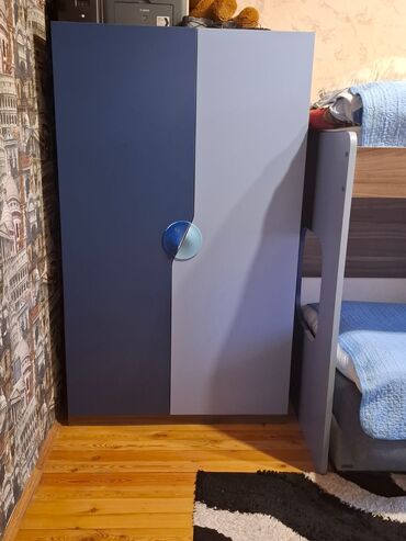 Uşaq və gənc otağı üçün dəstlər: Oğlan və qız üçün, 2 təknəfərlik çarpayı, Dolab — 2