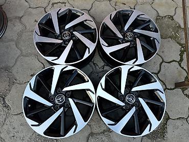 01: Литые Диски R 17 Toyota, Комплект, отверстий - 5, Б/у — 2