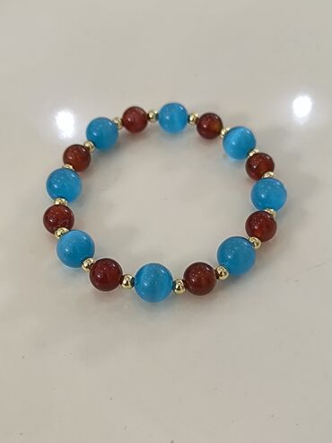 Bilərziklər: Əl işi bilərziklər dəsti - Materiallar: şüşə/daş boncuklar, bəzək — 8