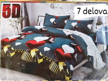 Posteljina: Posteljine matirani satenski pamuk Set sadrzi 7 delova: Cena: 3200 din — 8