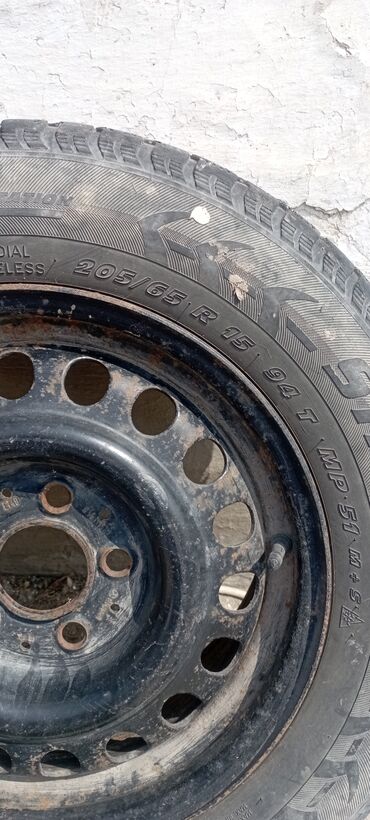 Диски: Железные Диски R 15 Audi, Пара, отверстий - 5, Б/у