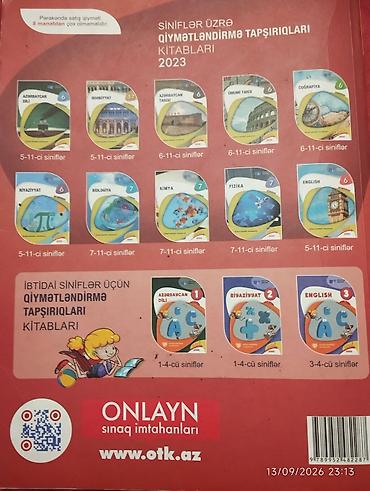 Kitablar və jurnallar: İngilis dili Testlər 11-ci sinif, DİM, 1-ci hissə, 2023 il — 2