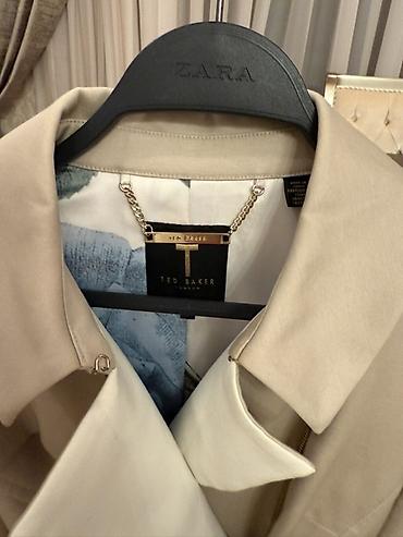 plaş cadır: Ted Baker London qadın trençkotu - Rəng: bej - Kəsim: qamətli, beldə — 2