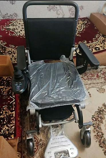 akülü araba: Elektrik təkərli kreslo – yığılabilən, yüngül alüminium korpuslu model — 6