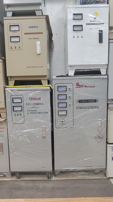 Gərginlik stabilizatorları: Yeni, Ev üçün, 1 faza, Gərginliy stabilizatoru, 110 V, Rayonlara çatdırılma, Pulsuz çatdırılma, Kredit var — 5