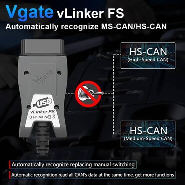 Alati za automobile: Vgate vLinker FS USB OBD2 za Ford Mazda MS CAN HS CAN Auto — 12