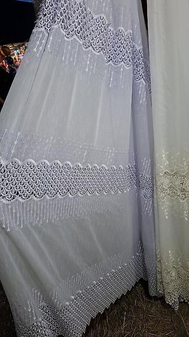 Zavese i draperije: Zavese od tila sa bogatim vezom - Materijal: proziran til (mrežasta — 13