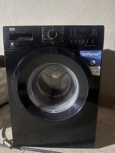 uşaq cantalar: Beko paltaryuyan maşın – OptiSense texnologiyalı, qara rəngli, ön — 3
