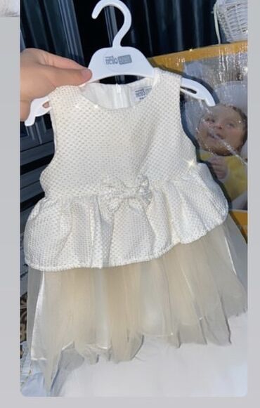 платье с пайетками: Детское платье, цвет - Белый, Новый