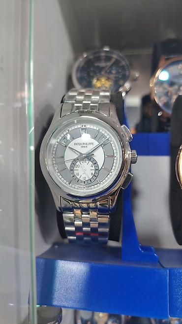 patek: Patek Philippe üslubunda kişi qol saatları – metal qolbaqlı, klassik — 4