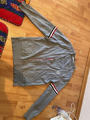 кардиган монклер: Серый кардиган Moncler - Материал: тонкий мягкий трикотаж (состав — 1