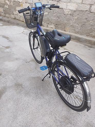 motorlu velosipedlər: İşlənmiş Elektrik velosipedi Stels, 28", sürətlərin sayı: 7, 750 < Vt, Ünvandan götürmə — 2