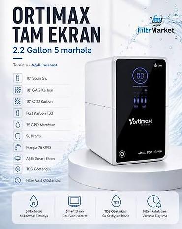 İçki texnikası: Ortimax Mini Ekran 5 mərhələli su filtri satılır. Kompakt dizaynı və — 1