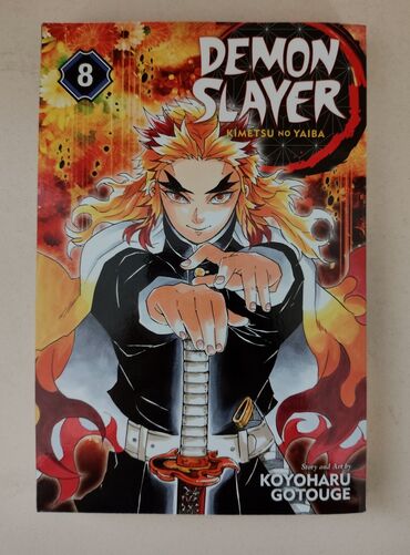Komikslər, manqa: Demon slayer 5 ve 8-ci ciltler ingilis dilində