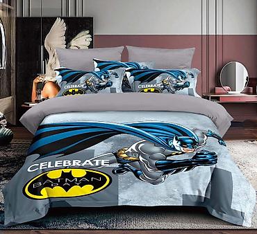 Posteljina: Dečija posteljina sa printom crtanih junaka. Set od 3 dela. Više — 16