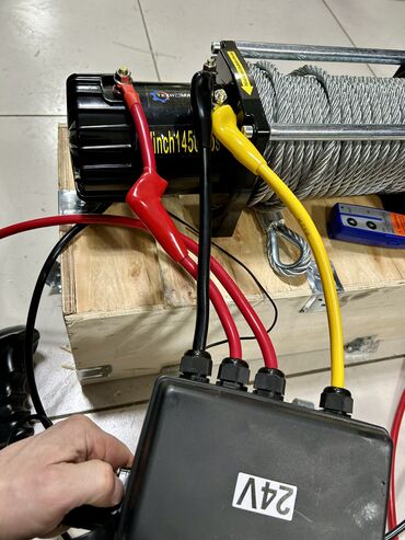 Товары и оборудование для с/х животных: АВТО ЛЕБЕДКИ 12/24 Вт от компании «Техномаш» 9,3мм трос 20 м 9500LB — 4