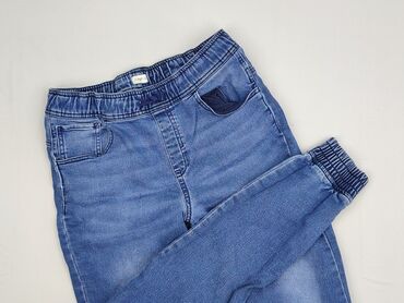 spodnie z croppa: Spodnie jeansowe, F&F, 15 lat, 170, stan - Bardzo dobry