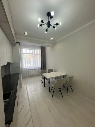 ак ордо квартир: 1 бөлмө, 44 кв. м, Элитка, 1 кабат, Евроремонт